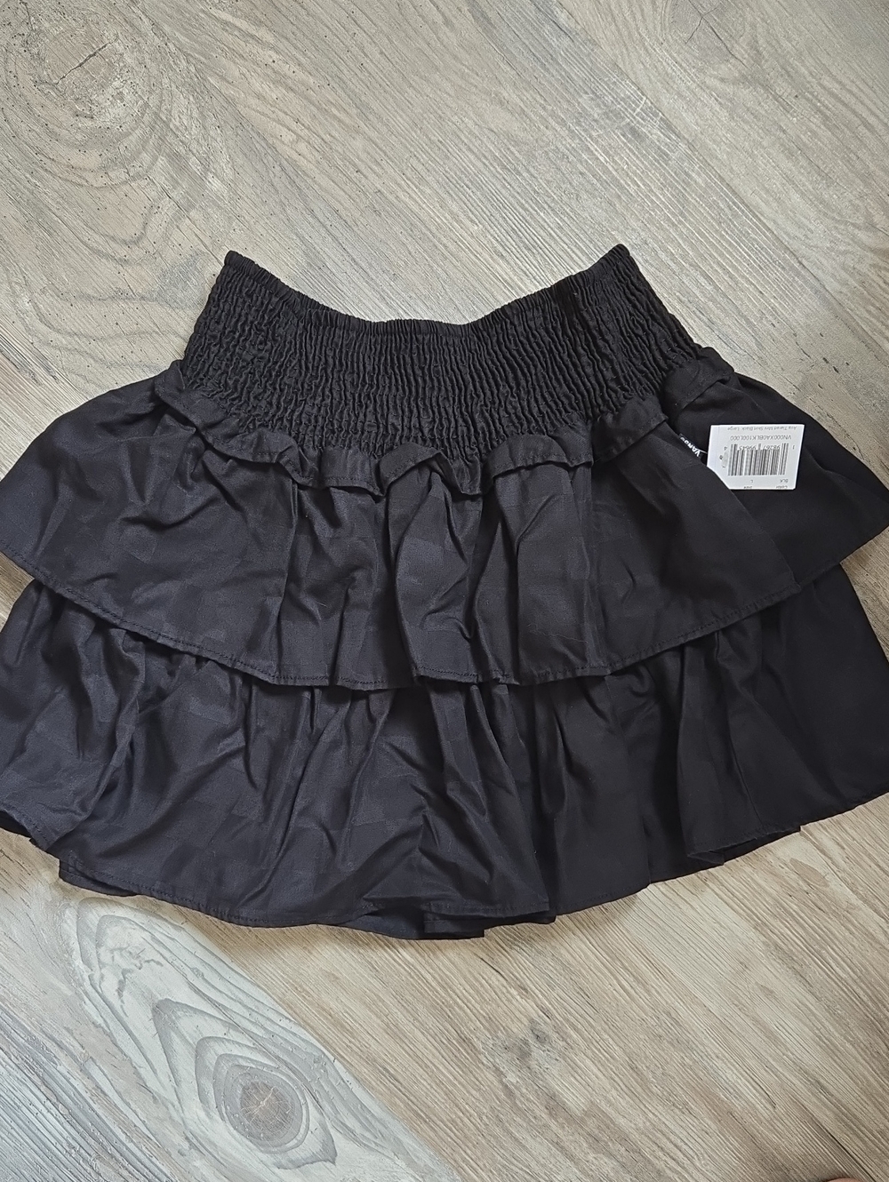 Vans Black Tiered Ruffle Mini Skirt